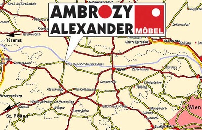 Anfahrtsweg zur Tischlerei Ambrozy